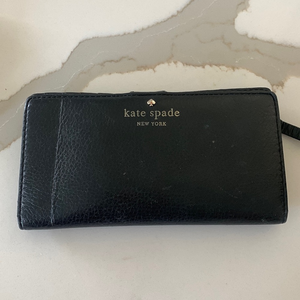 Kate spade bifold wallet black